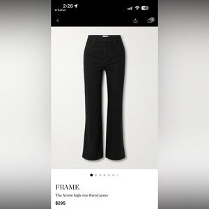 Frame “The Arrow” Black Jeans
